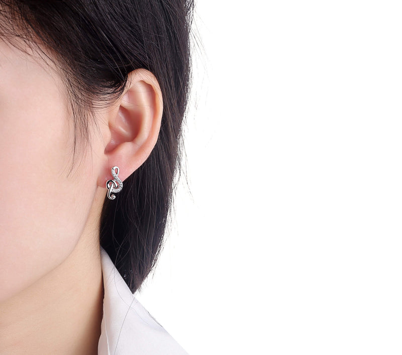 Silver earrings
