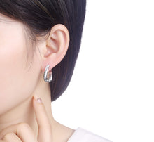 Silver earrings