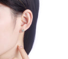 Silver earrings