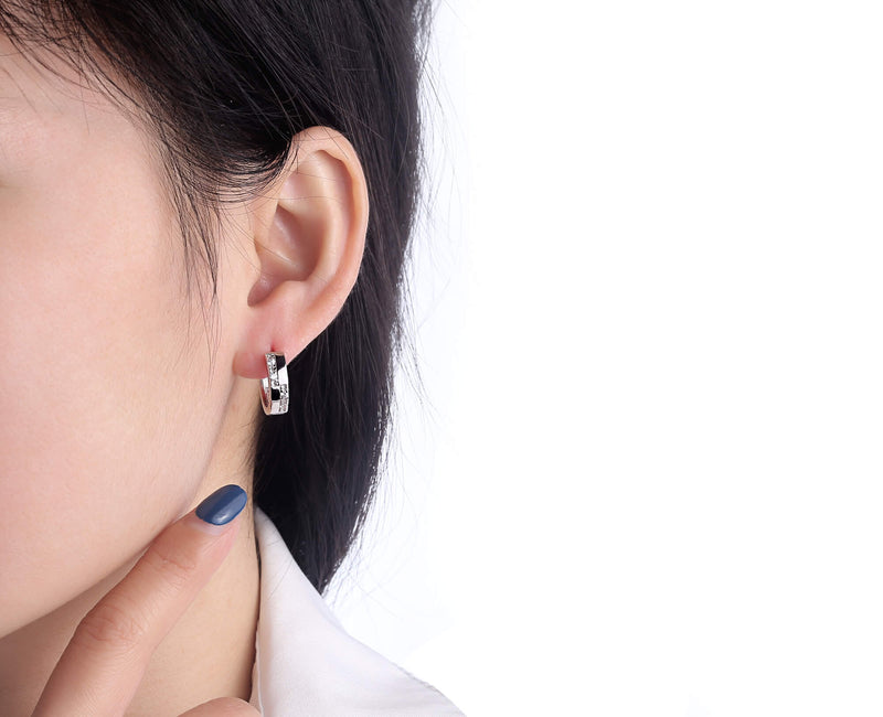 Silver earrings