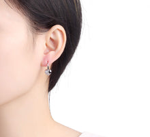 Silver earrings