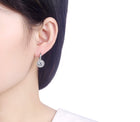Silver earrings