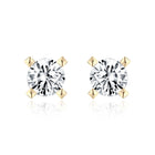 Gold screw earrings