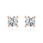 Gold screw earrings