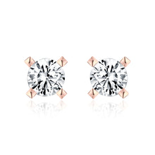 Gold screw earrings
