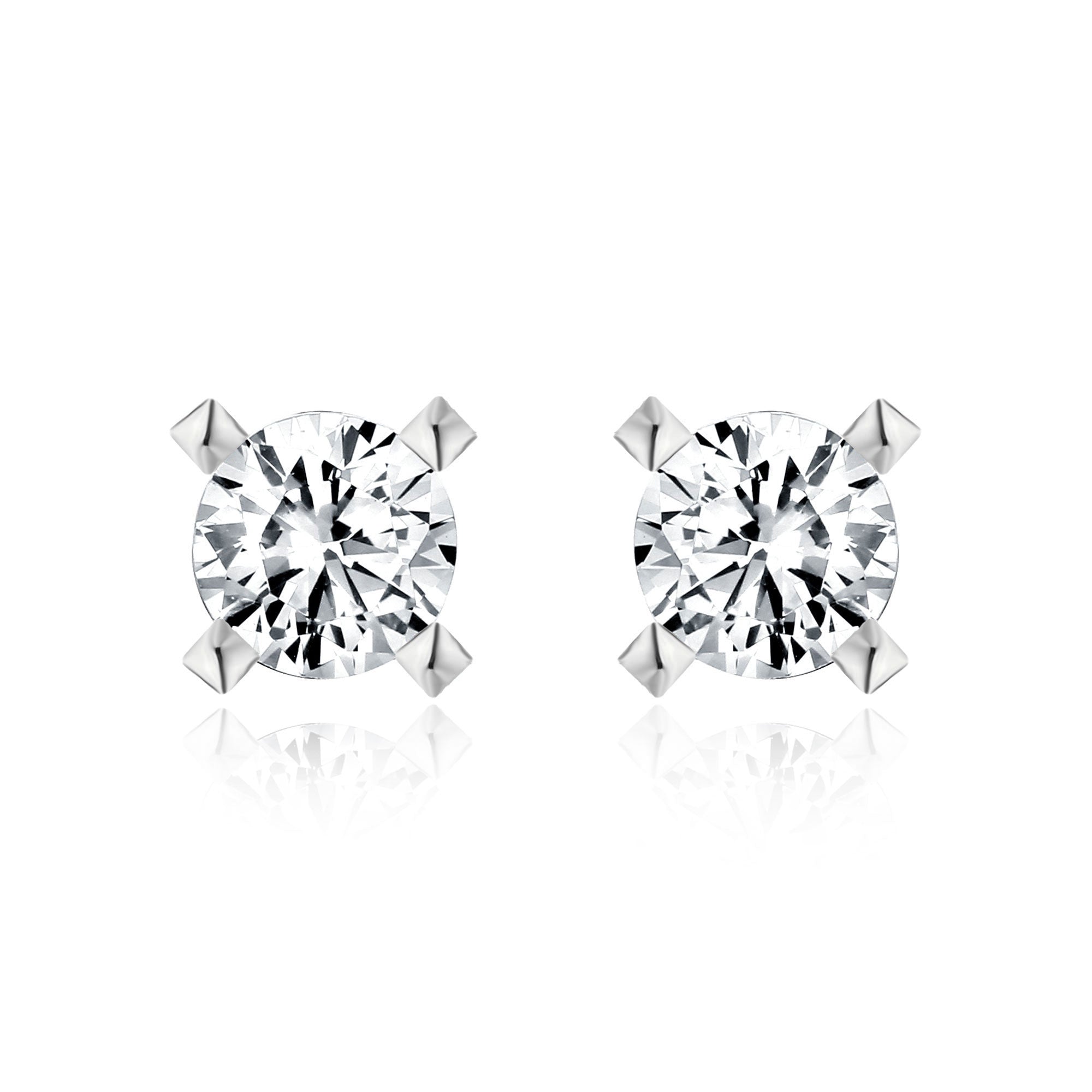 Gold screw earrings