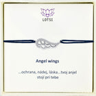 Silver bracelet Angel wings