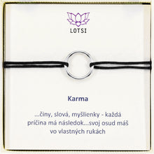 Silver bracelet Karma