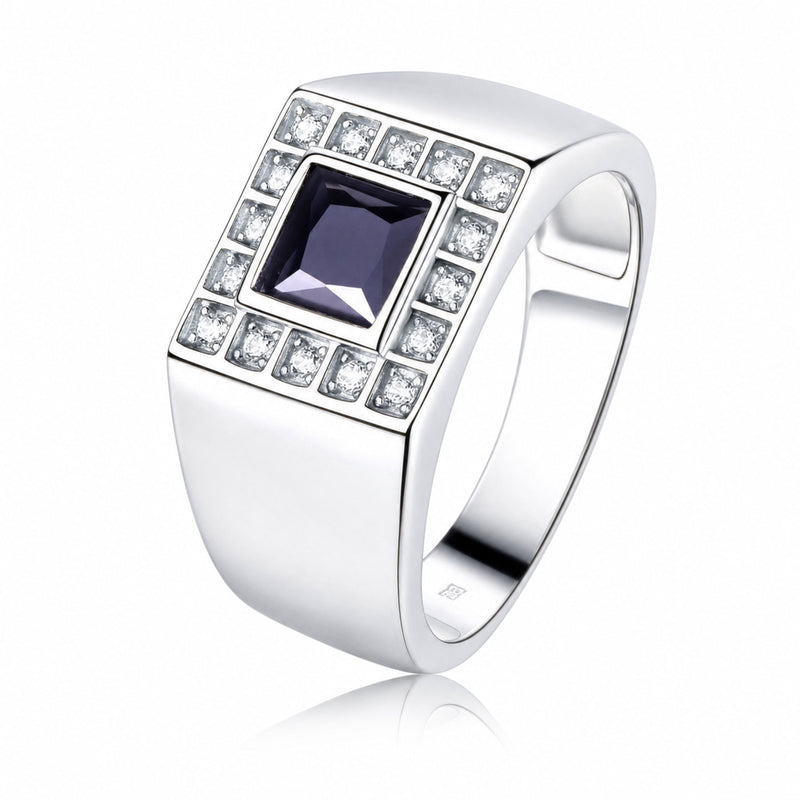 Men's silver ring
