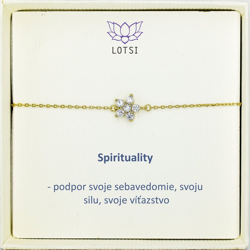 Spirituality silver bracelet