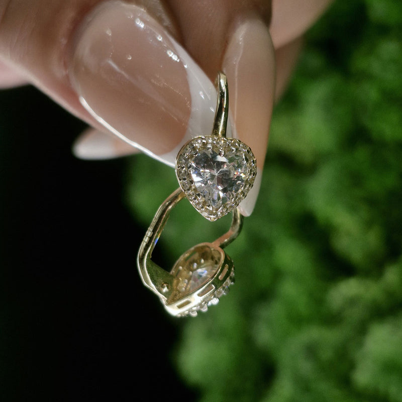 Gold earrings