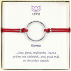 Silver bracelet Karma