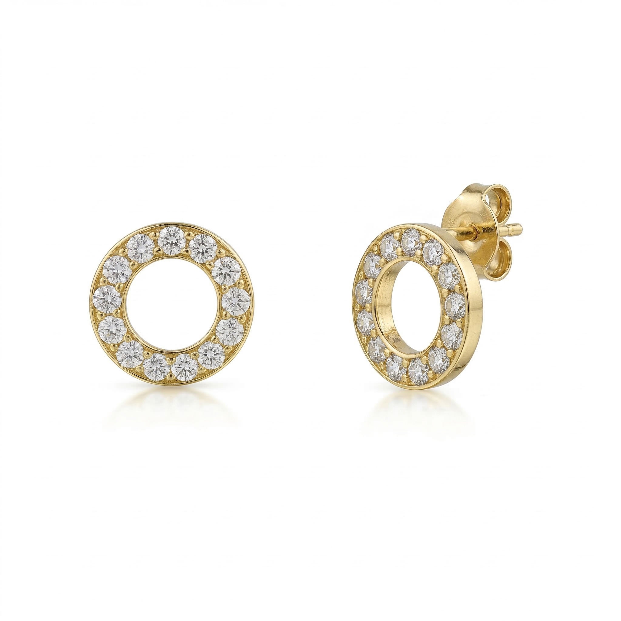 Gold earrings