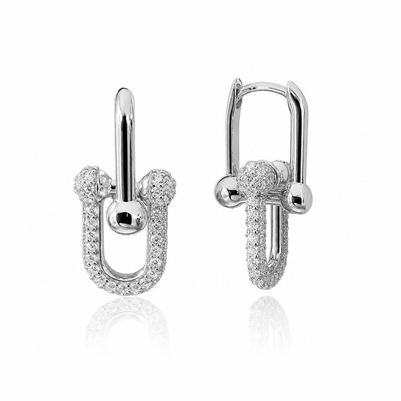 Silver earrings