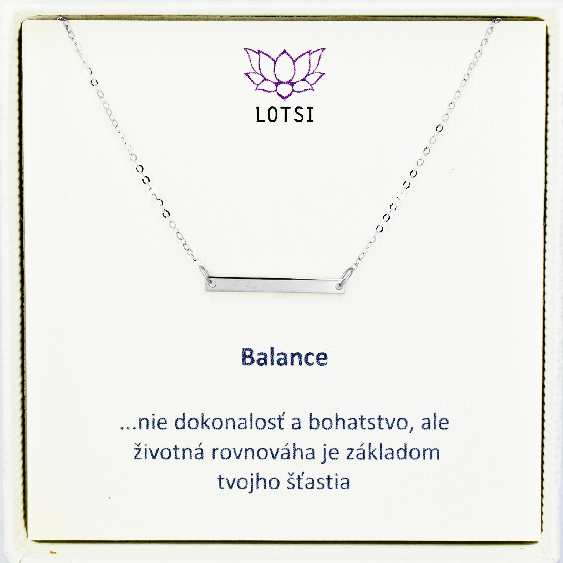 Balance gold chain
