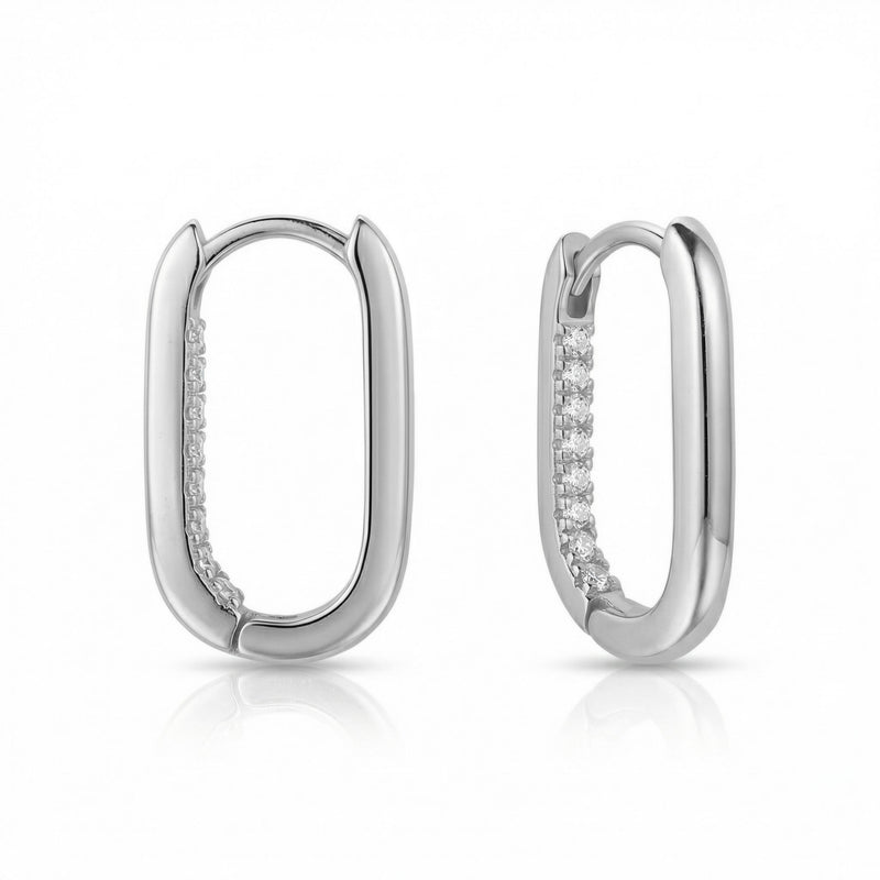 Silver earrings