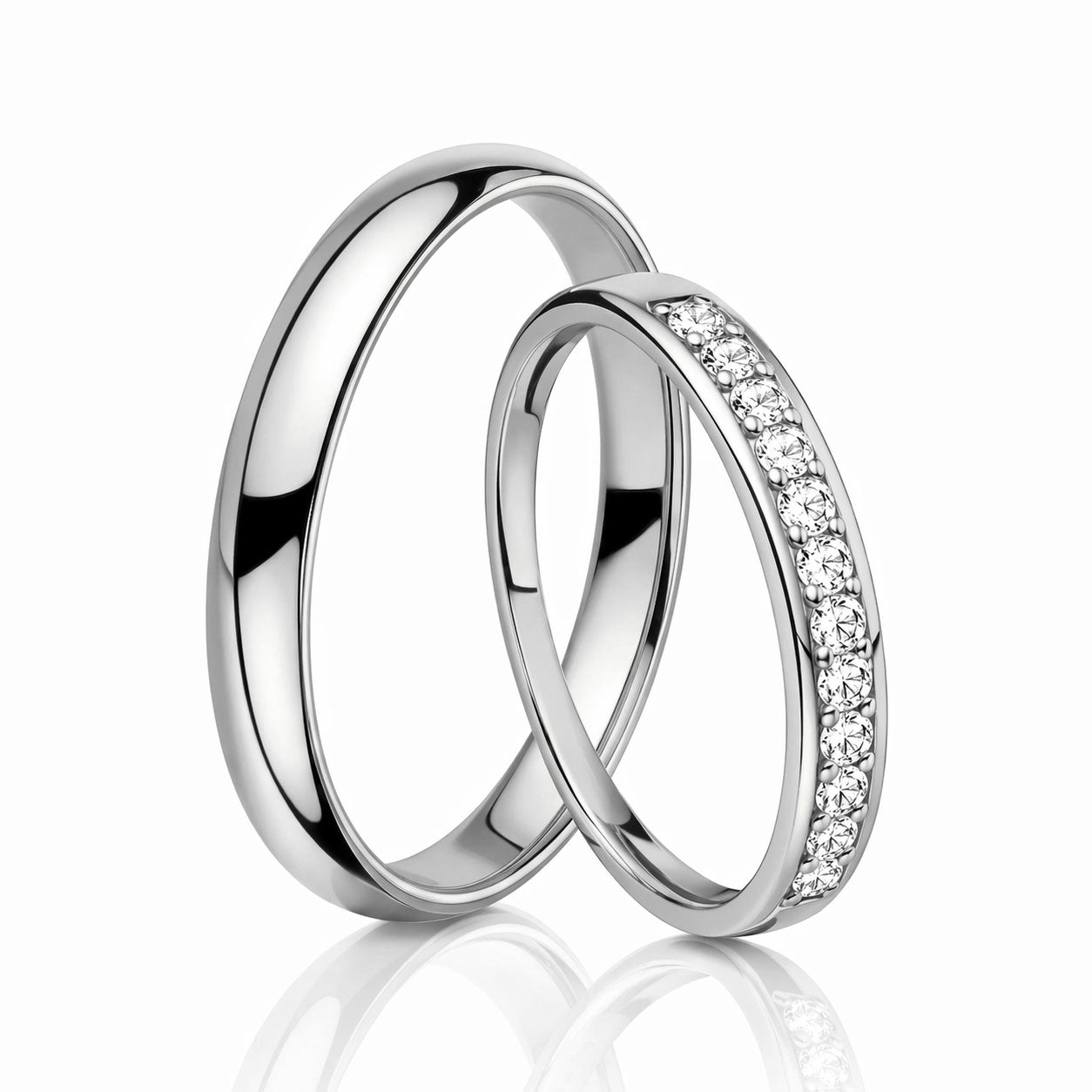 Gold rings - pair