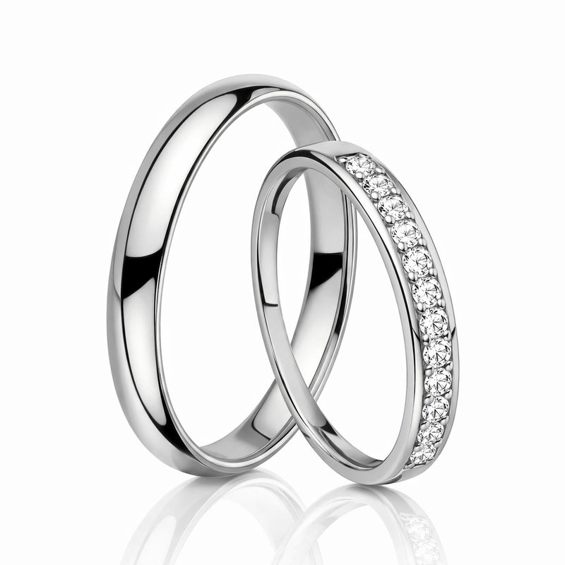 Gold rings - pair