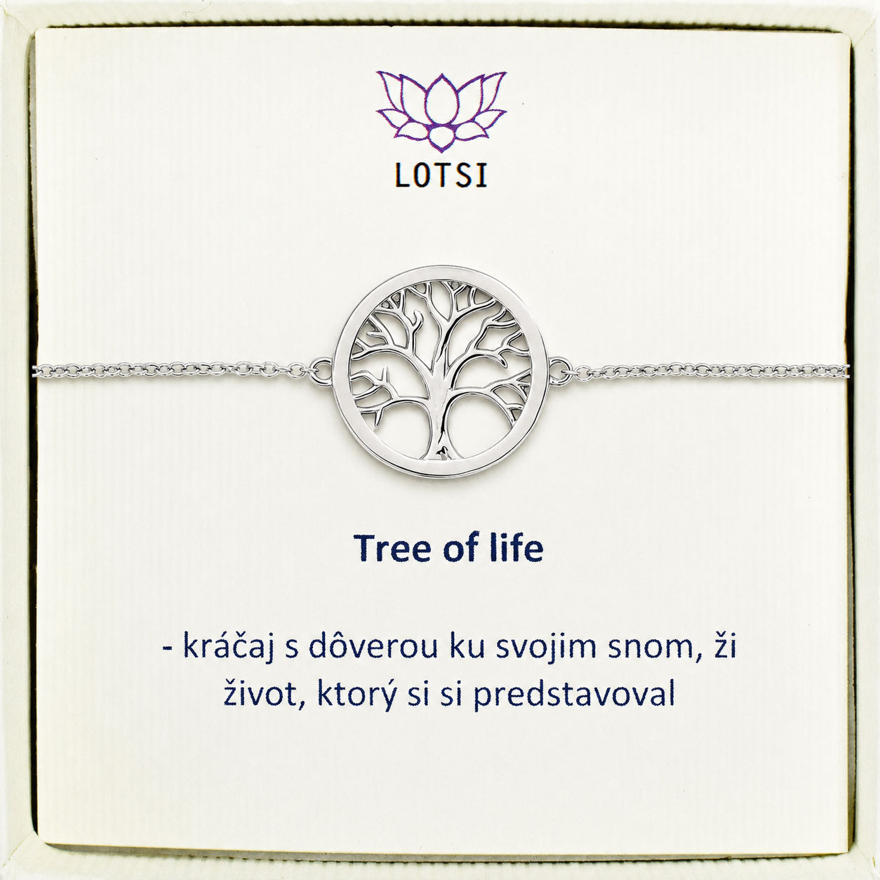 Silver bracelet Tree of life