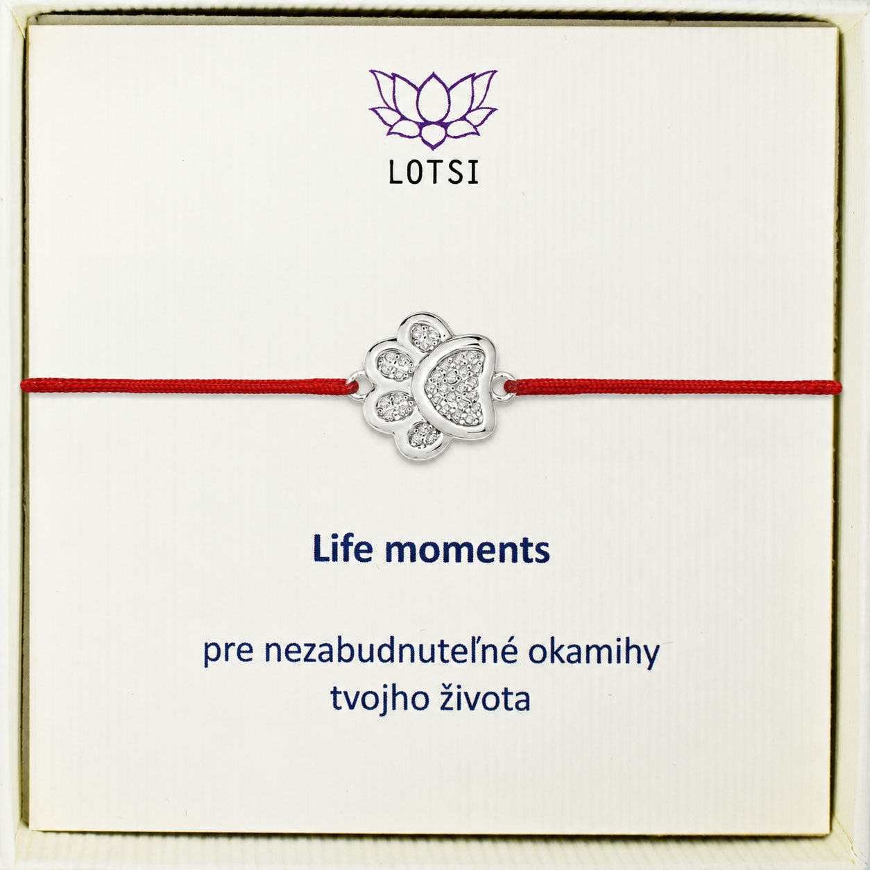 Silver bracelet Life moments