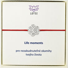 Silver bracelet Life moments