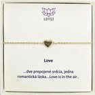 Silver bracelet Love