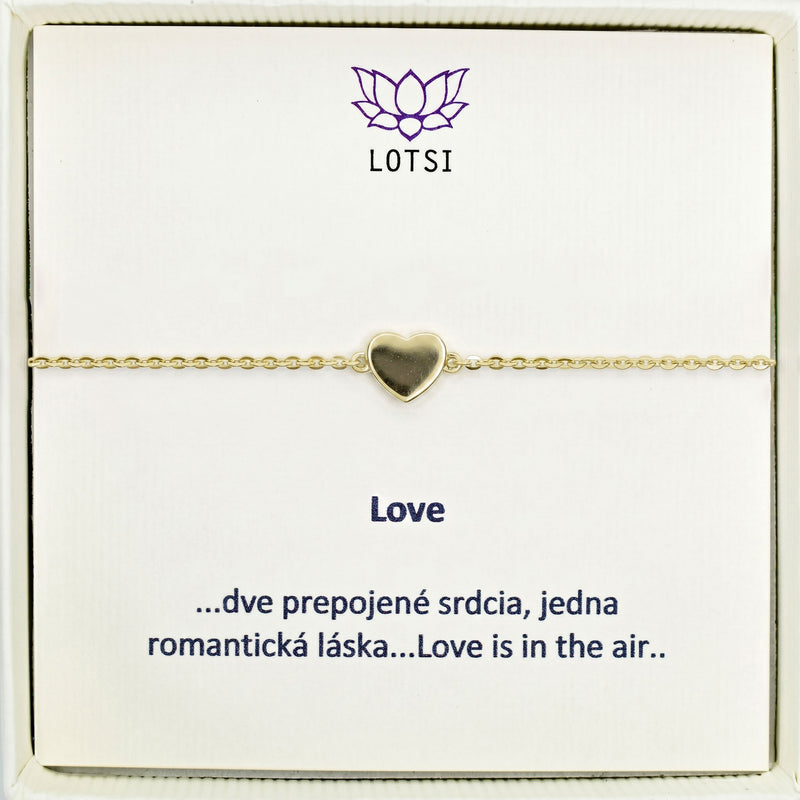 Silver bracelet Love