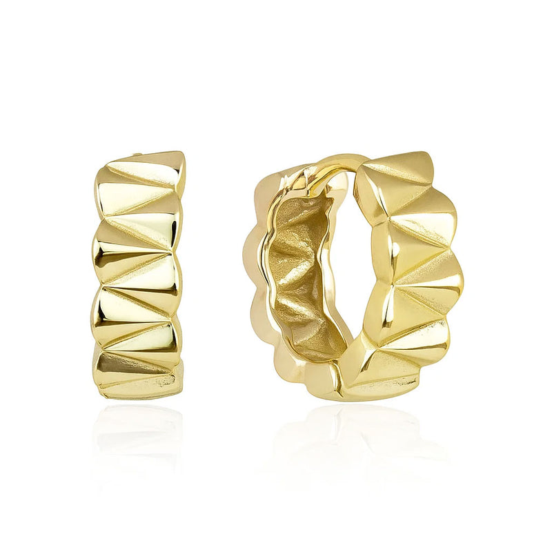 Silver hoop earrings