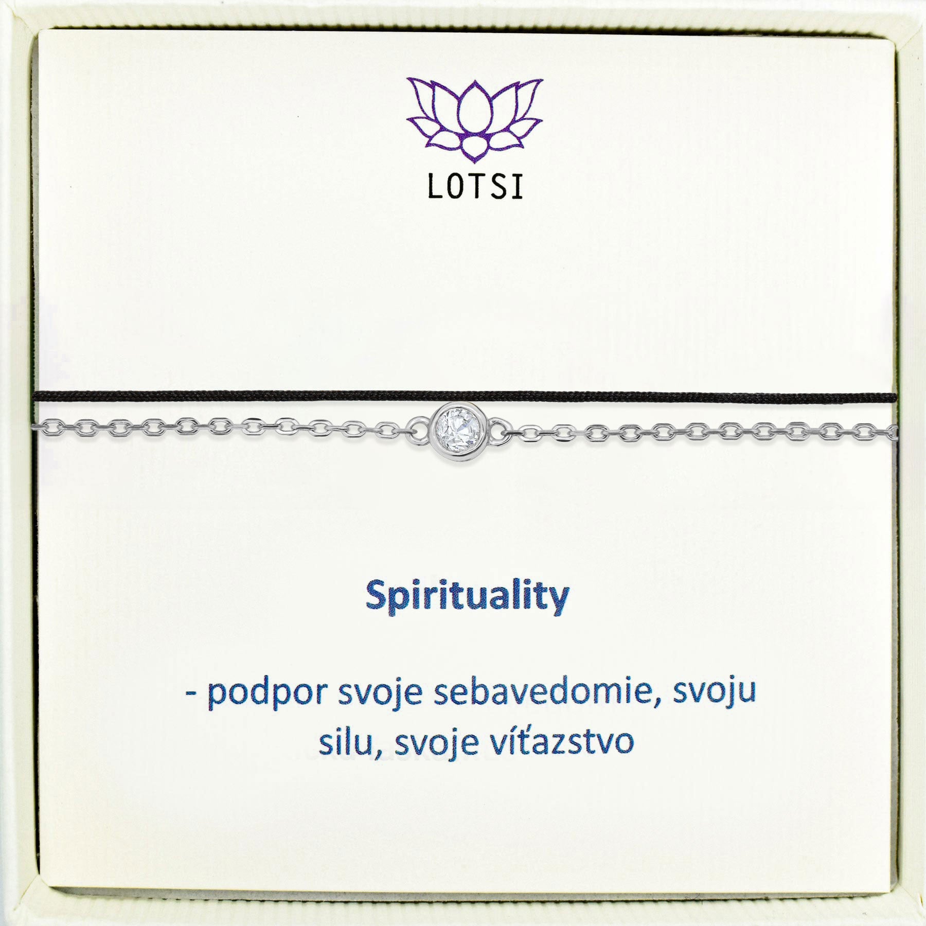 Strieborný náramok Spirituality