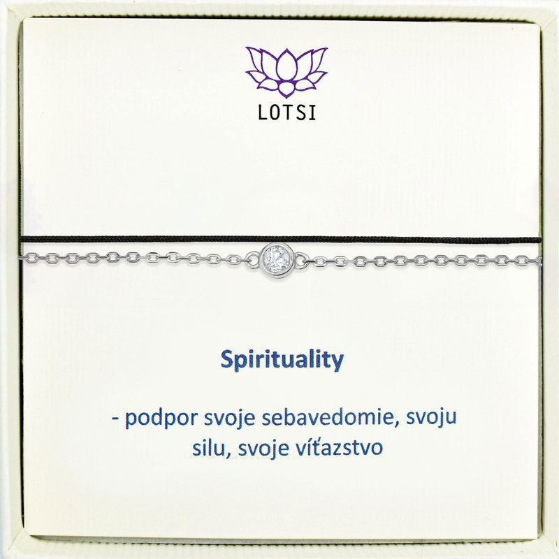 Strieborný náramok Spirituality
