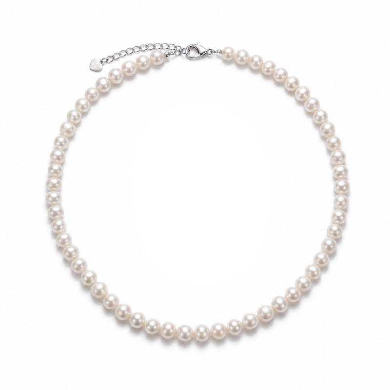 Silver chain with semi-precious stone