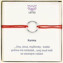 Silver bracelet Karma