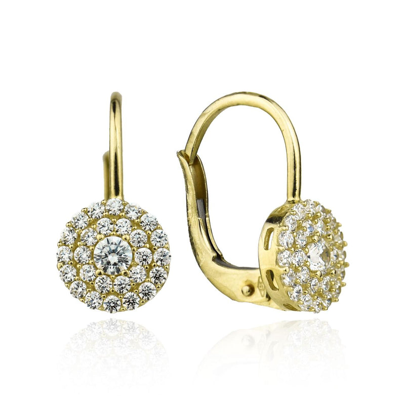 Gold earrings