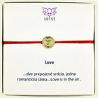 Gold bracelet Love