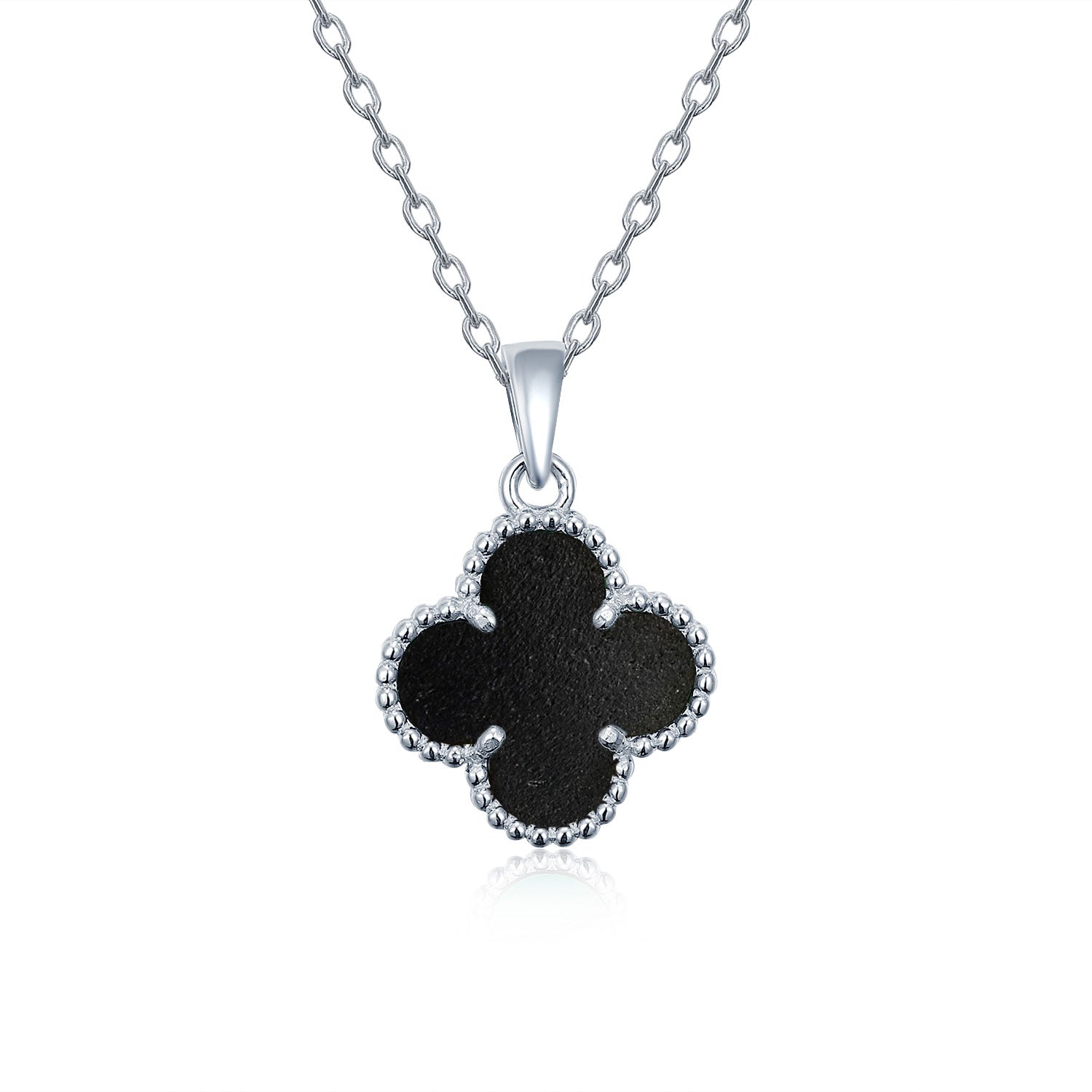 Silver pendant with semi-precious stone