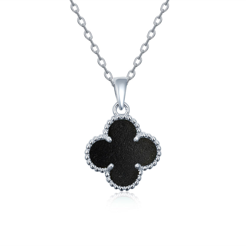 Silver pendant with semi-precious stone