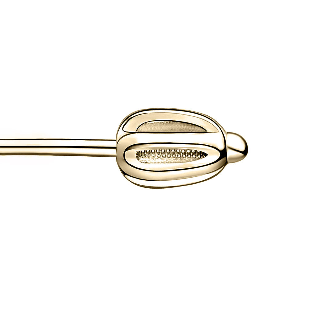 Gold screw earrings