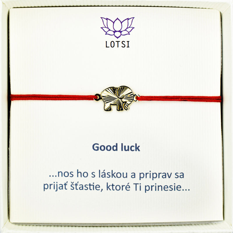 Good luck gold bracelet