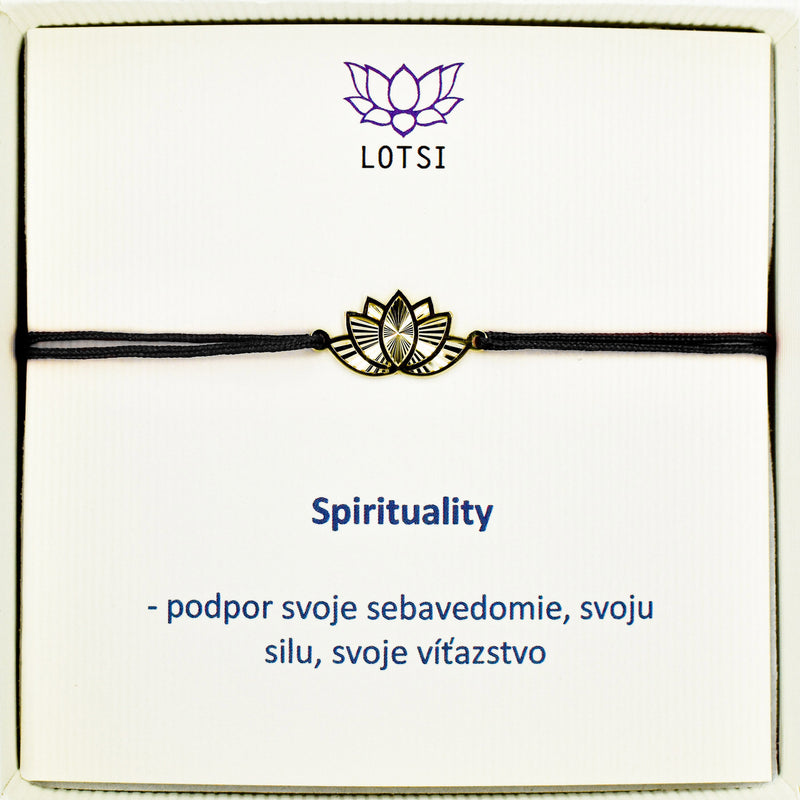 Spirituality gold bracelet