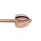 Gold screw earrings