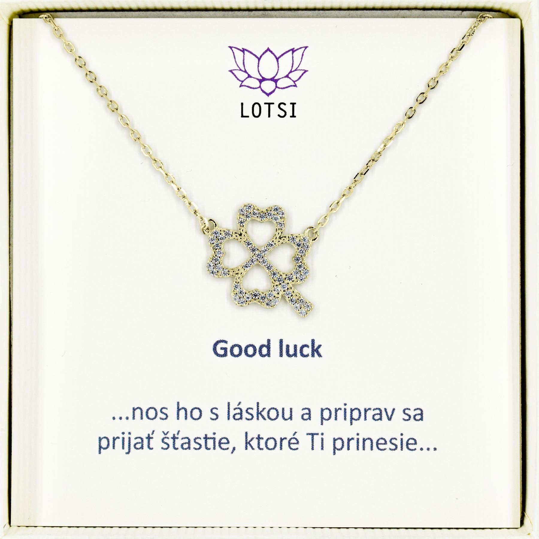 Silberkette Good luck