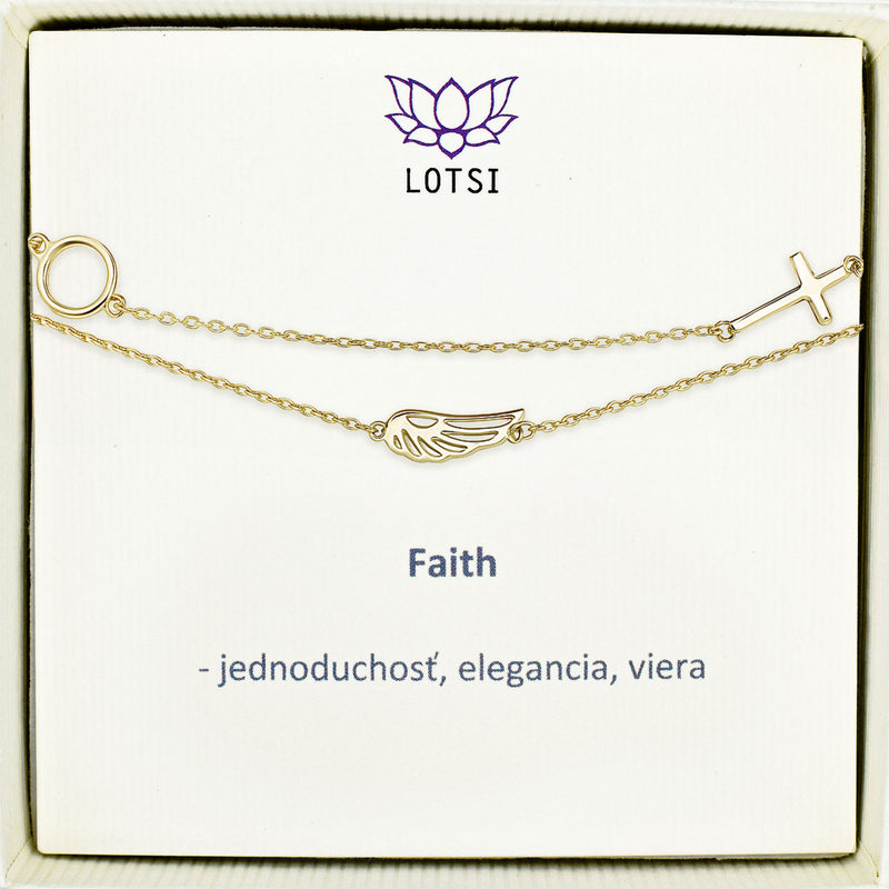 Silver bracelet Faith