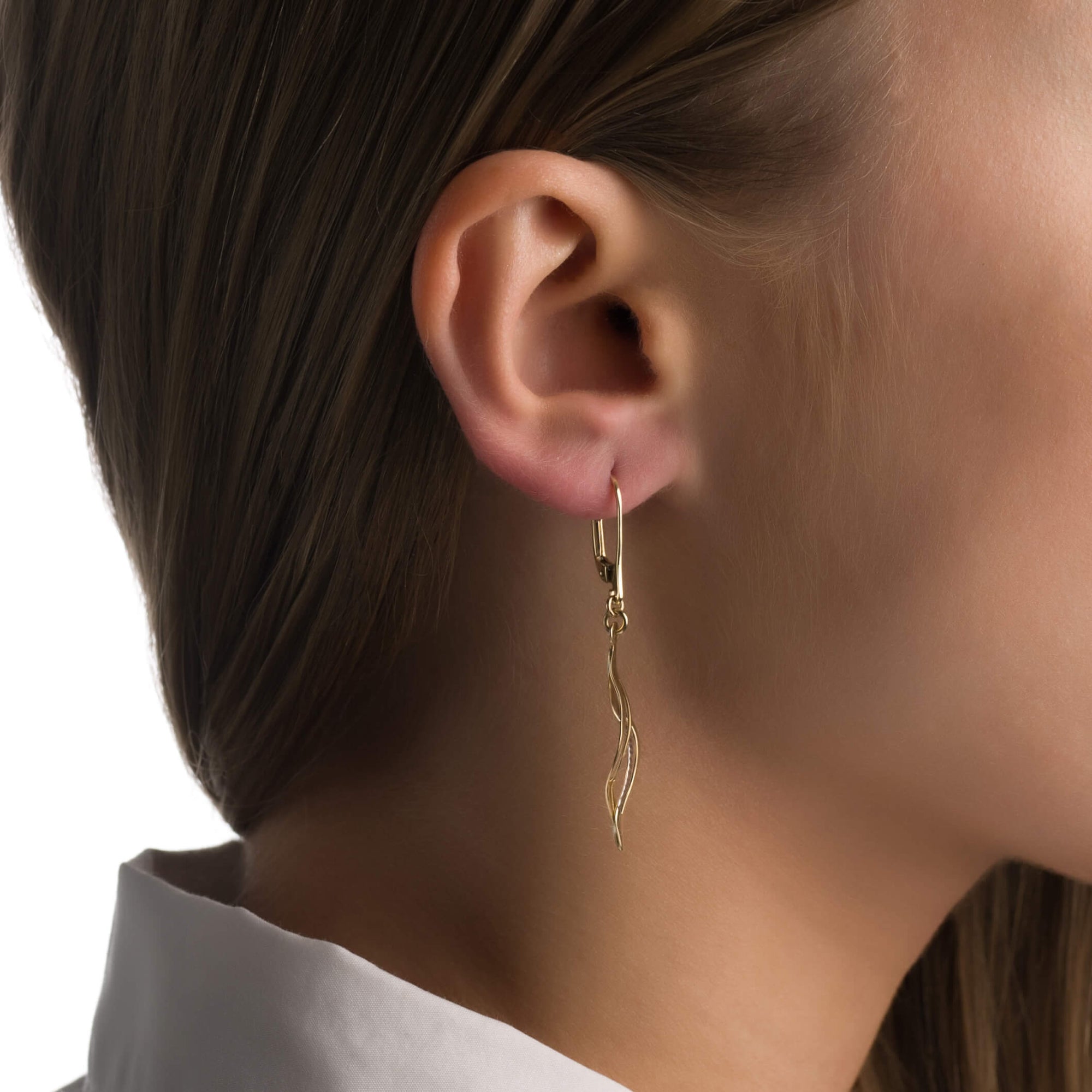 Gold earrings