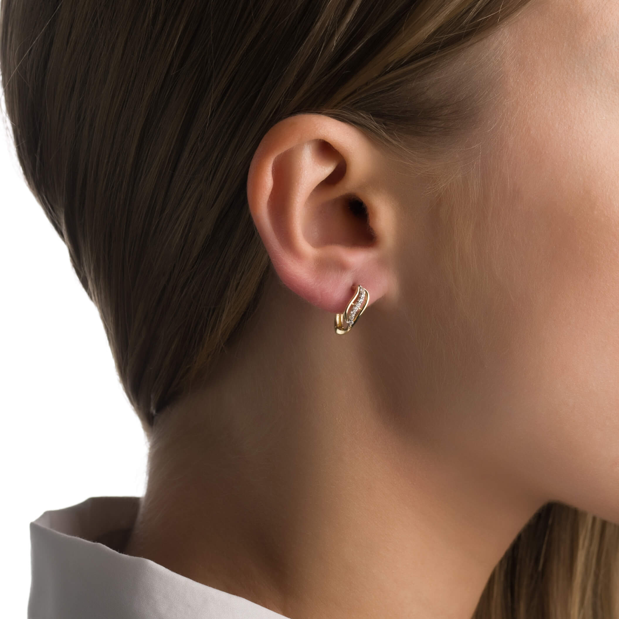 Gold earrings
