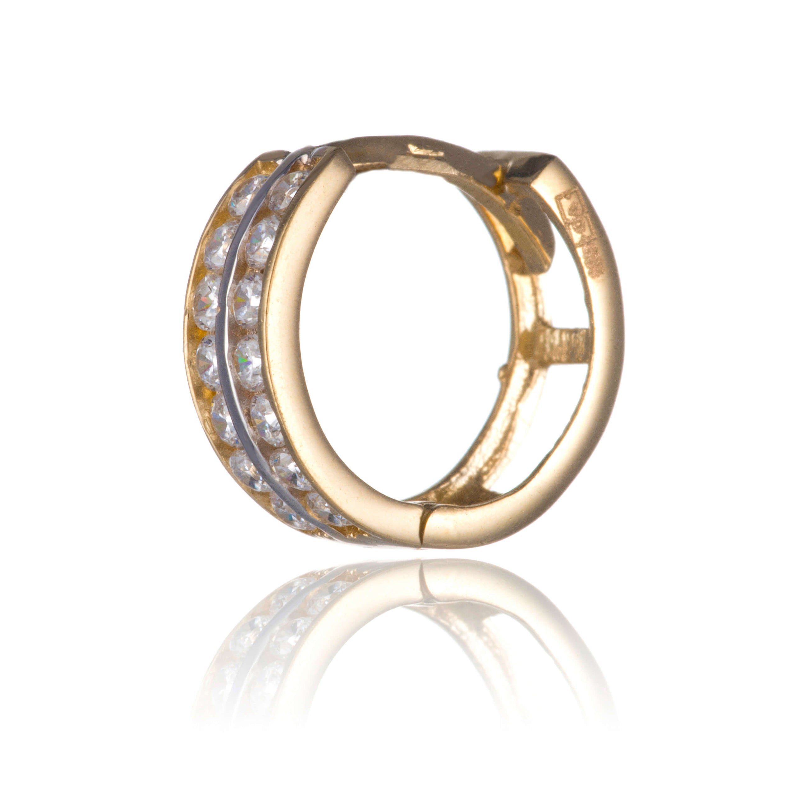 Gold earrings
