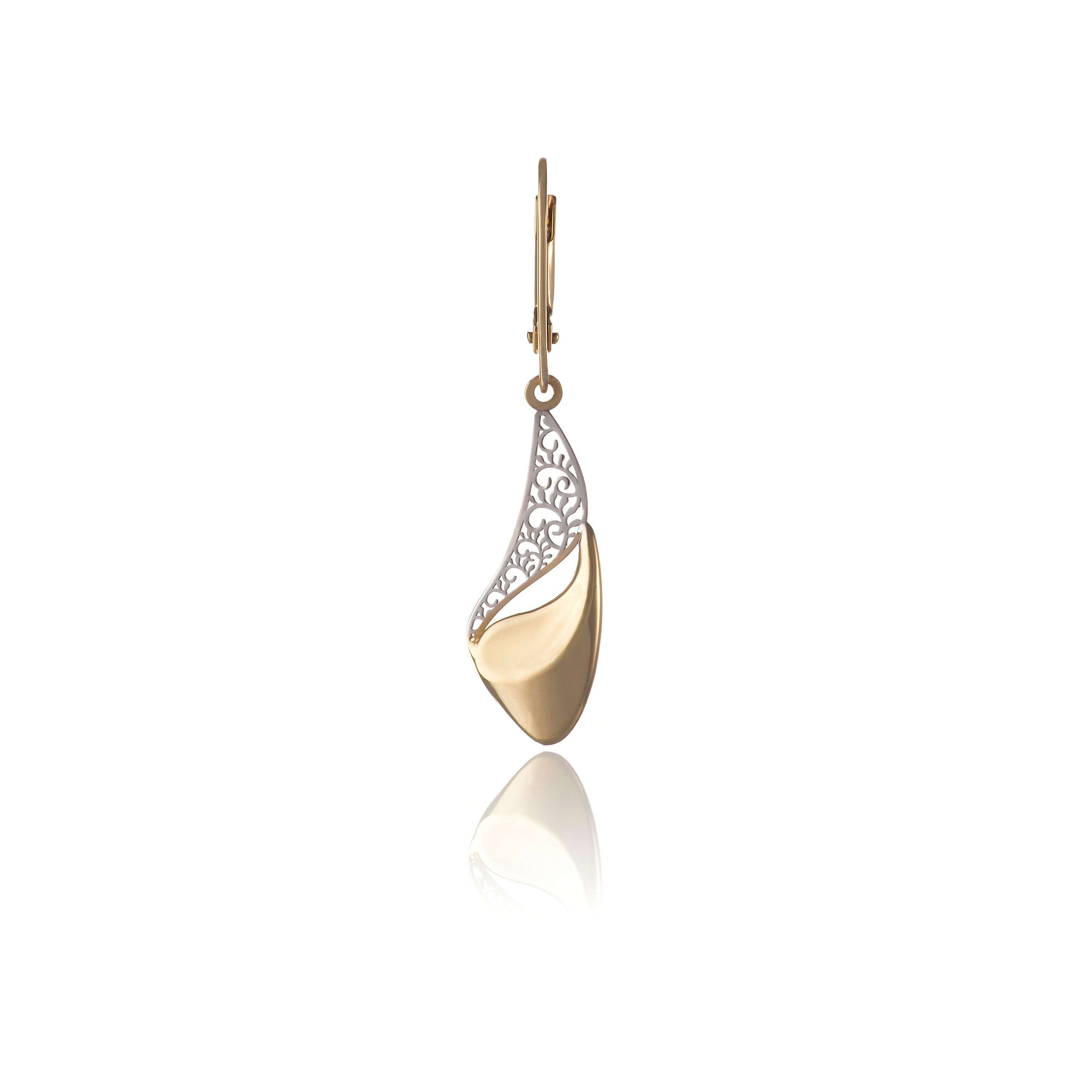 Gold earrings