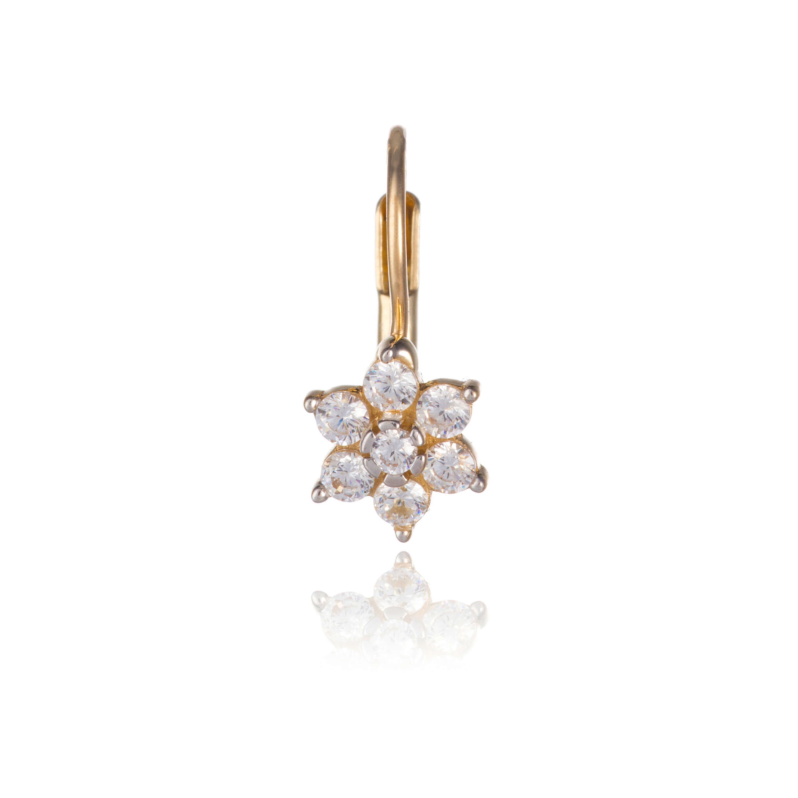 Gold earrings