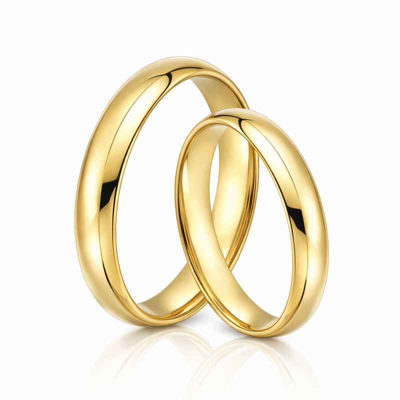 Gold rings - pair
