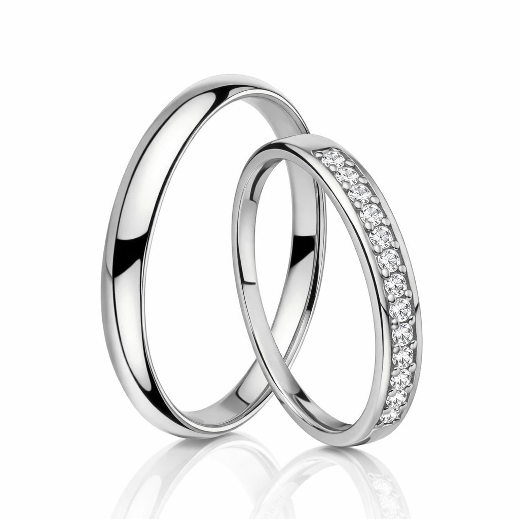 Gold rings - pair