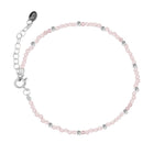 Silver bracelet with semi-precious stone